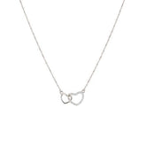 Intertwined Hearts Designer Silver Pndant - silvermark